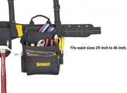 DeWalt 20-pocket combination apron and DeWalt yoke-style suspenders9